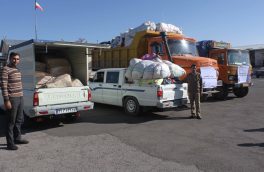 دومین محموله کمک های انسان دوستانه به مناطق زلزله زده کرمانشاه ارسال شد