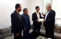 فرماندار بستان آباد از قهرمان مسابقات جهانی بوکس تجلیل کرد