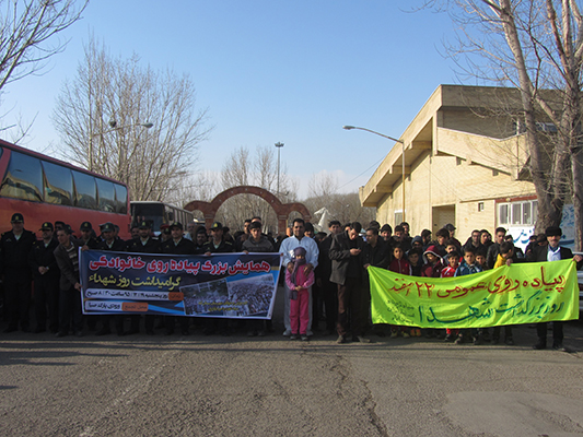 همایش پیاده روی عمومی به مناسبت بزرگداشت روز شهدا در بستان آباد