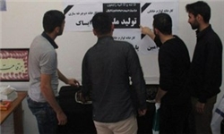 مراسم ختم تولید ملی در دانشگاه قزوین/ دانشجویان معترض: آقای روحانی کمی دیر آمدید!